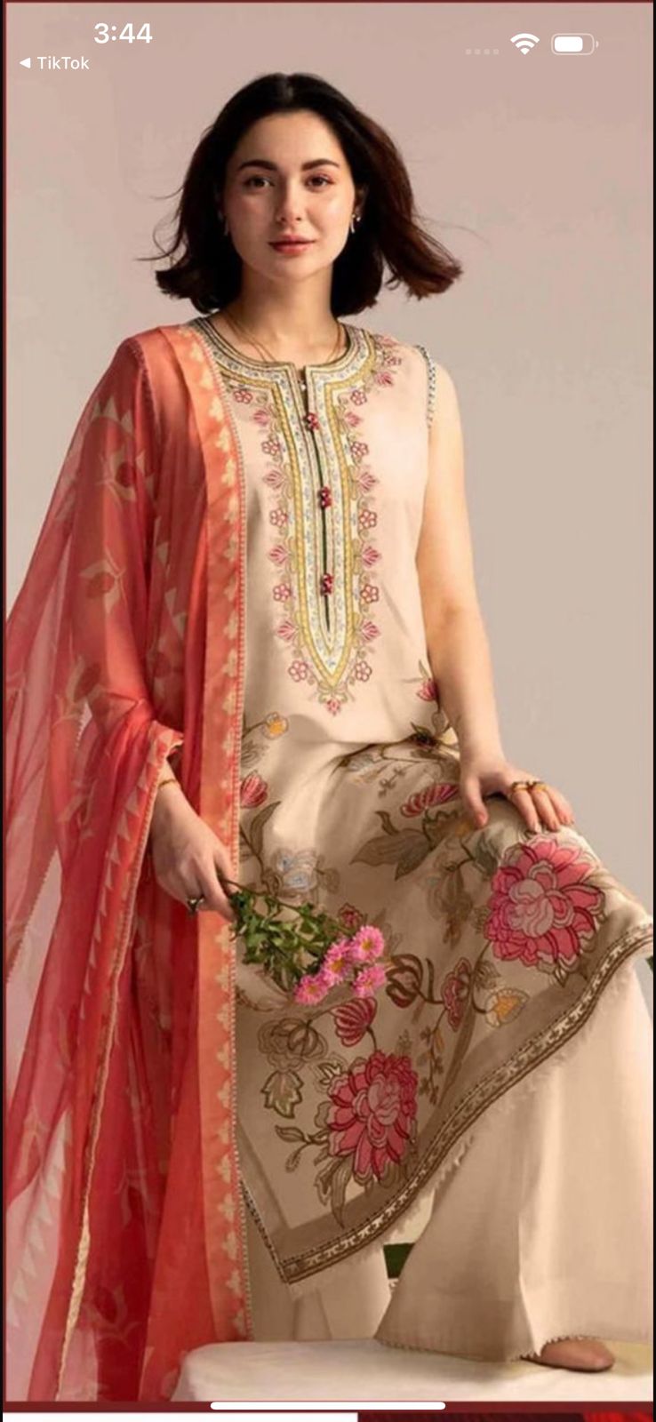 Sobia Nazir 2K25 Lawn Collection β 3 Piece Luxury Embroidered Suit with Chiffon Dupatta