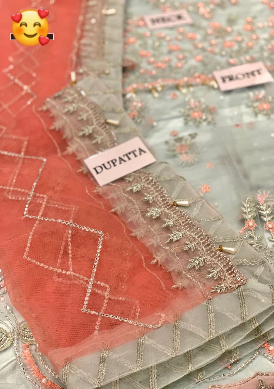 Eman Adeel – Mirha Bridal Collection – Luxury Net & Satin Silk 3-Piece Bridal Ensemble