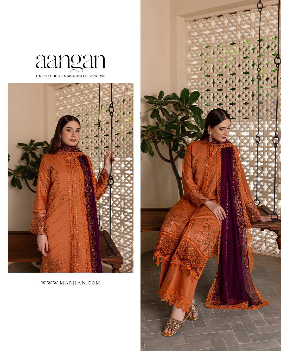 Premium Lawn Suit 3-Piece Set: Embroidered Shirt, Trouser & Ready-to-Wear Chiffon Dupatta