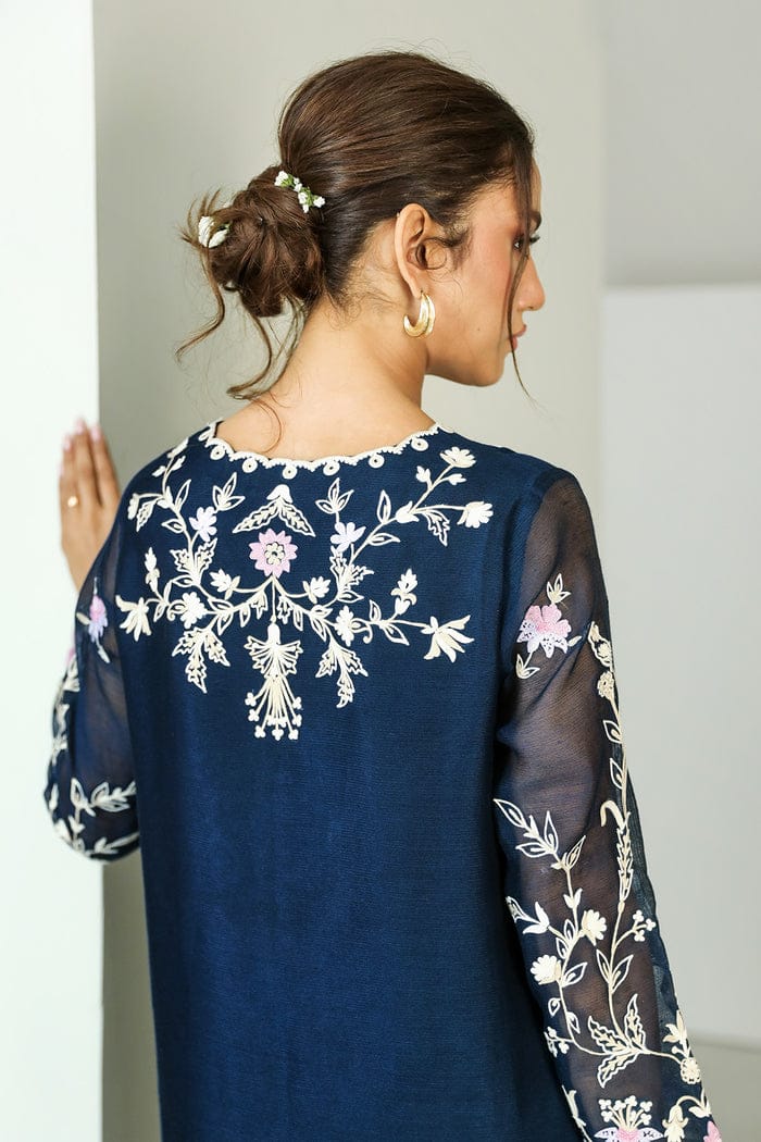 Zainab Fawad (Zuri) New Arrivals: Heavy Embroidered Organza Suit with Satin Trouser & Dupatta