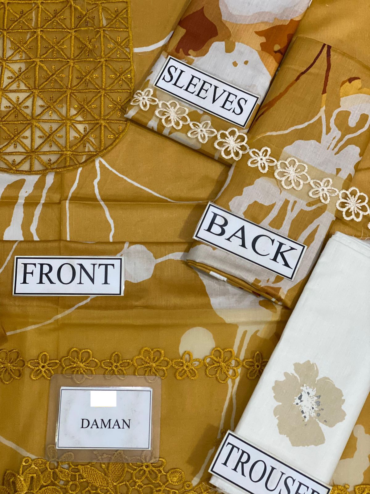 Asifa Nabeel – Designer Lawn Suit with Chiffon Dupatta | Embroidered & Printed 3-Piece