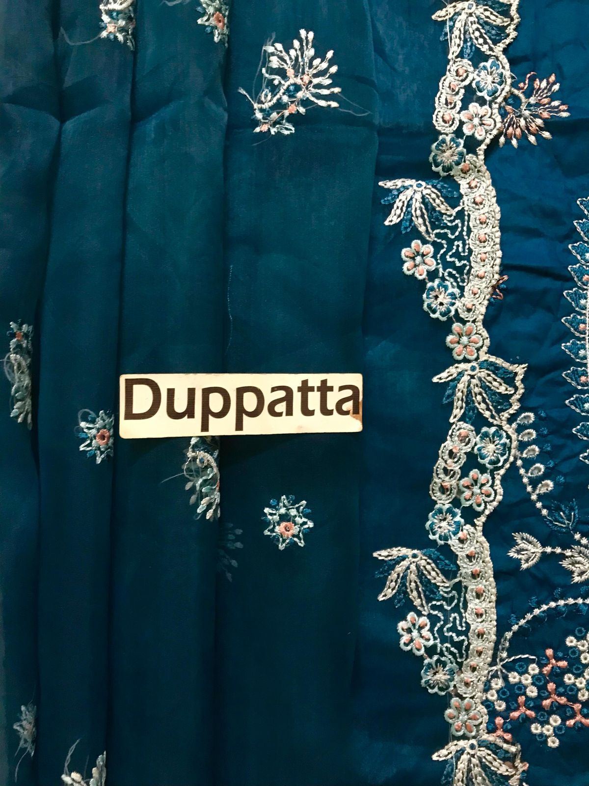 QALAMKAR Lawn Collection Heavy Embroidered Lawn Suit with Organza Dupatta