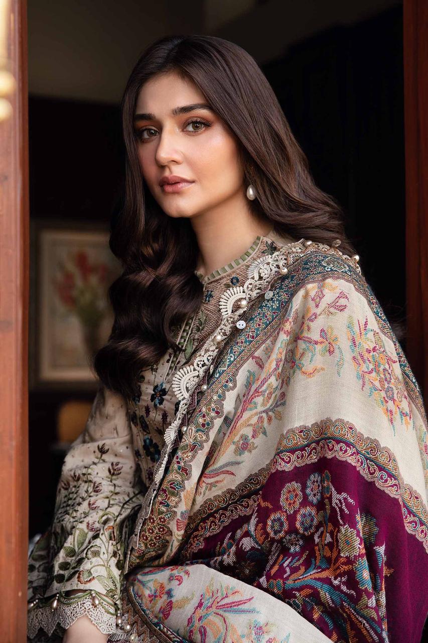 Maria B MPRINT Lawn Collection 2025: Embroidered Lawn Suit with Chiffon Dupatta