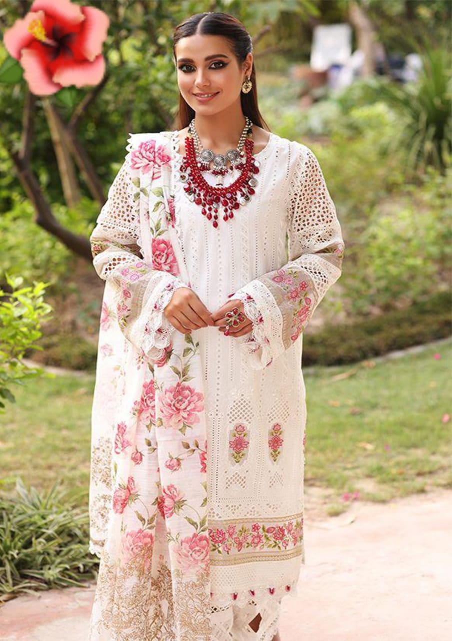 IQRA AZIZ Soft Cotton & Shamoze Silk