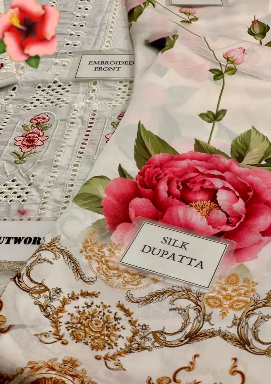 IQRA AZIZ Soft Cotton & Shamoze Silk
