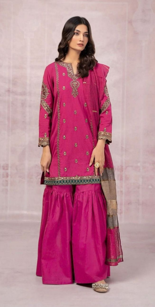 Maria B Luxury Unstitched 3-Piece Suit with Diamond Dopatta