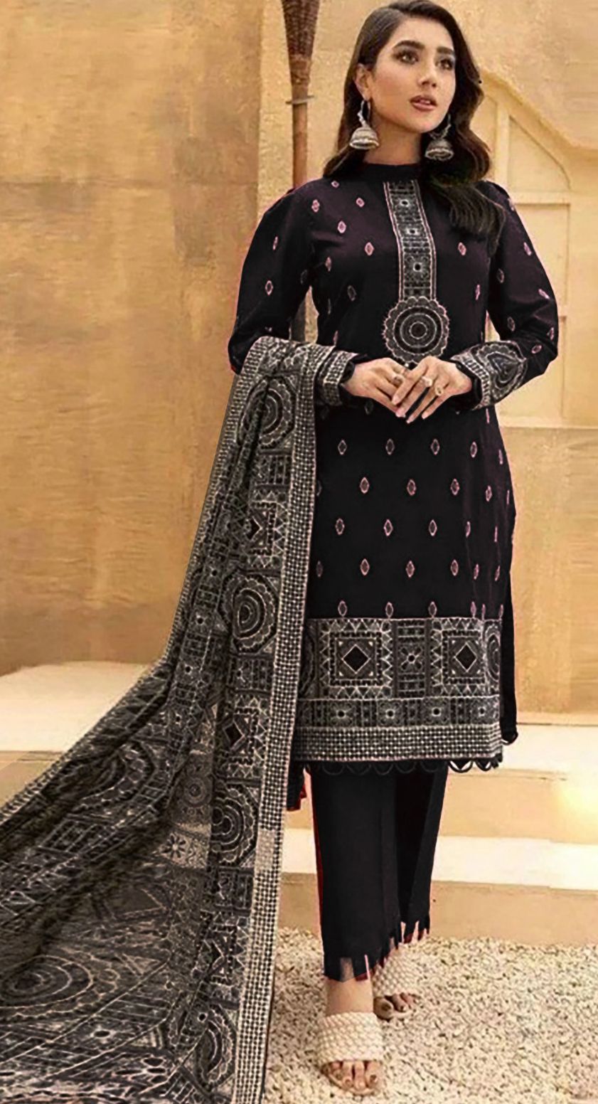 Bareeze 2025 Summer Lawn Collection – 3 Piece Premium Embroidered Suit with Chiffon Dupatta