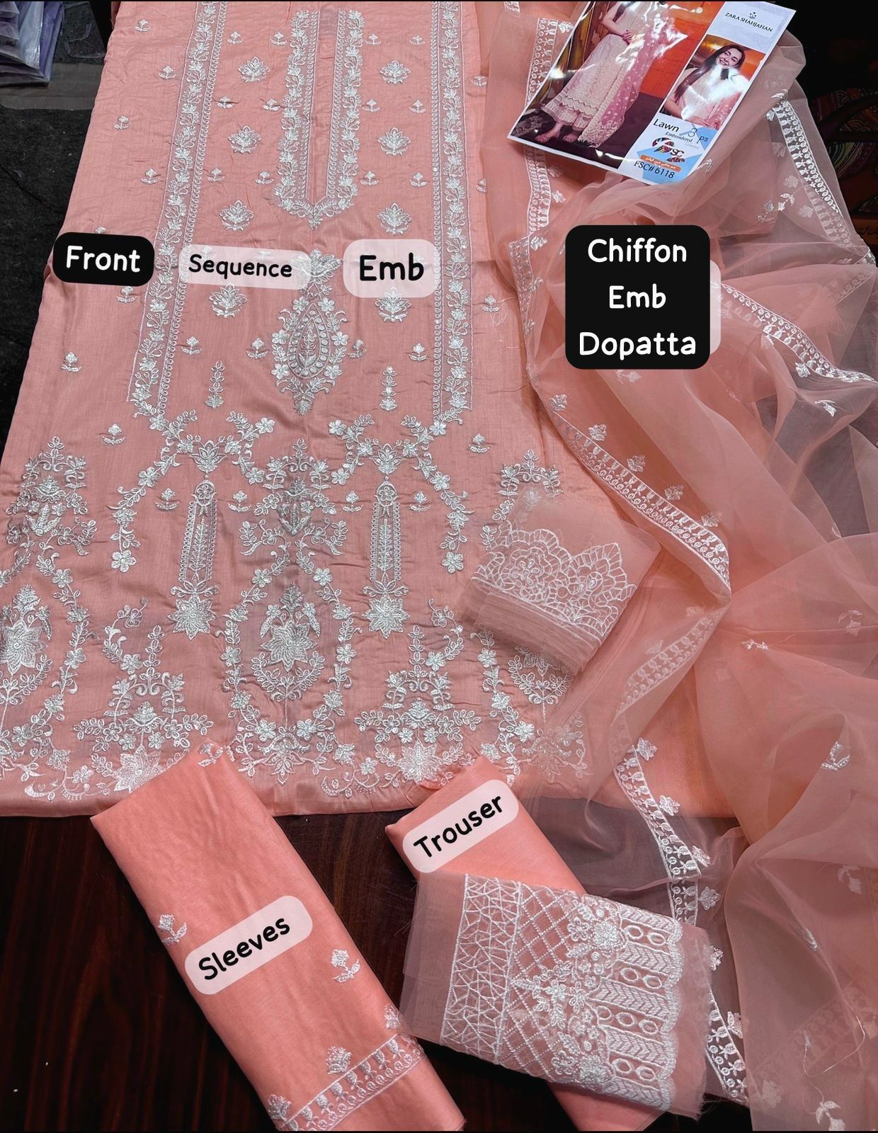 Zara Shahjahan 2K25 Summer Collection: Timeless Embroidered Lawn Suit with Chiffon Dupatta