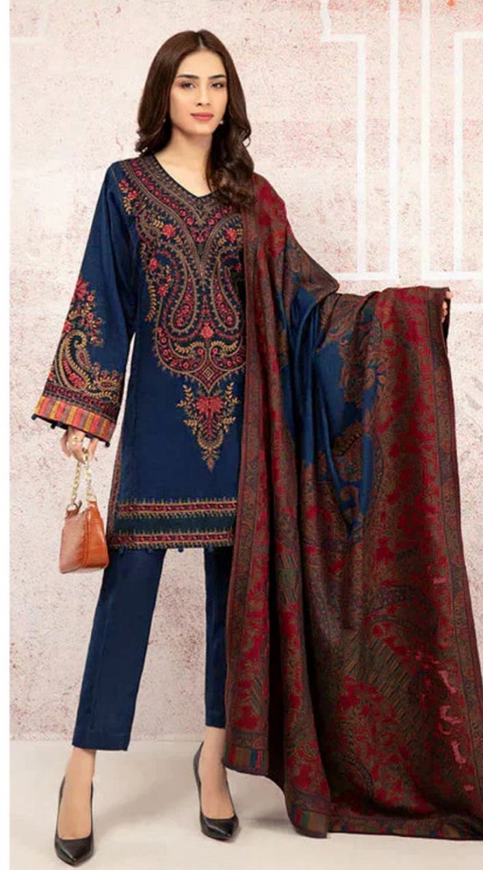 Maria B Luxury Collection Lawn with Printed Diamond Dupatta