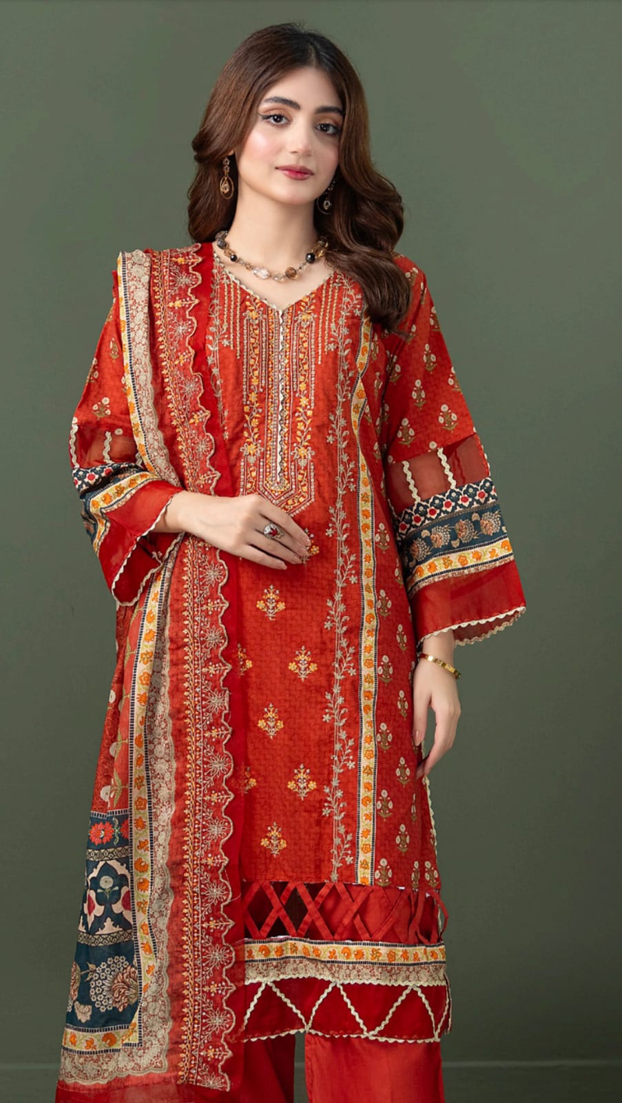 Regalia β 3-Piece Embroidered Lawn Collection | Elegant Summer Wear
