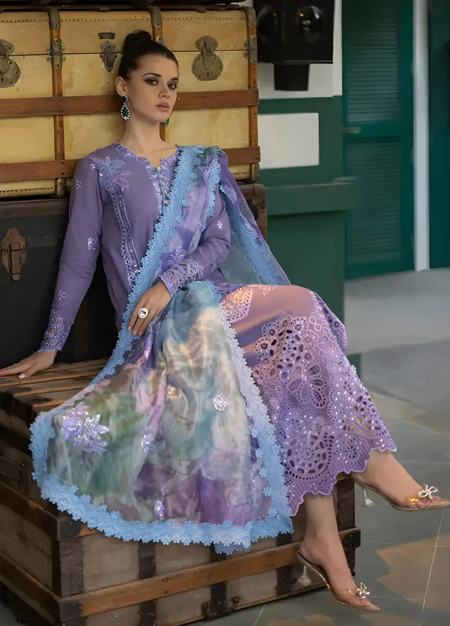 3-Piece unstitched Suit by Mushq Luxury collection
