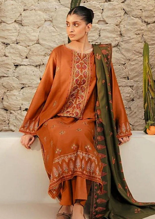 Beachtree Hit Unstitched 3-Piece Suit with Chiffon Embroidered Dopatta