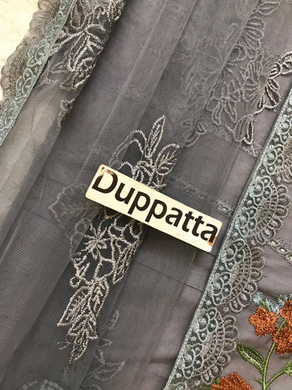 Maria B Luxury Lawn Collection 2025 – Fully Embroidered 3-Piece Suit with Bead Work