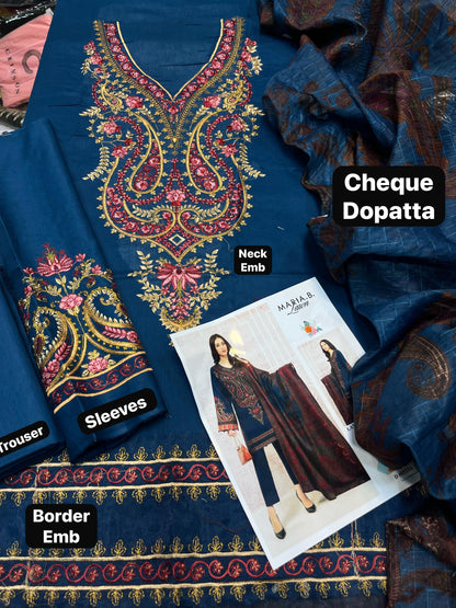 Maria B Luxury Collection Lawn with Printed Diamond Dupatta