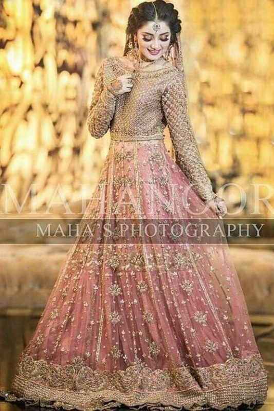 Sobia Nazir Bridal Maxi: Elegant Net Embroidery with Handwork & Appliqué Dupatta