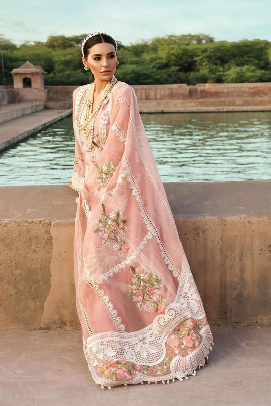 Crimson Luxury Lawn Collection – 3-Piece Unstitched Suit with Stunning Embroidery