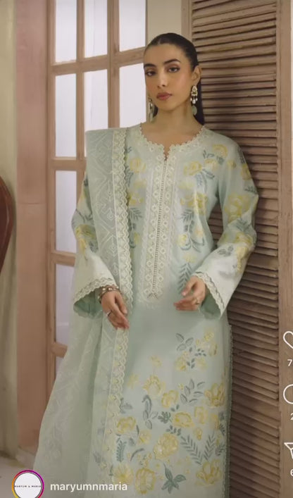Maryam N Maria – 2K25 Luxury Collection | Premium Embroidered Lawn Suit